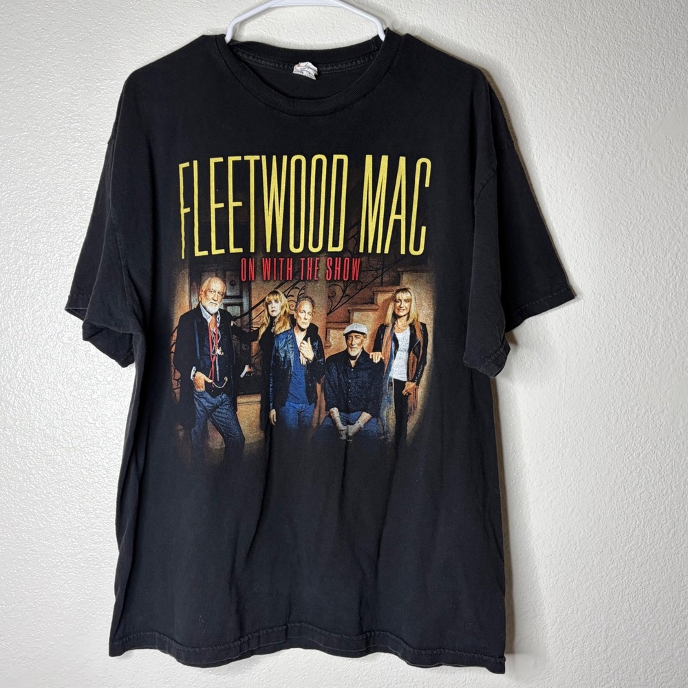 Fleetwood Mac On With The Show World Tour 2014 2015 Concert T-Shirt Black XL